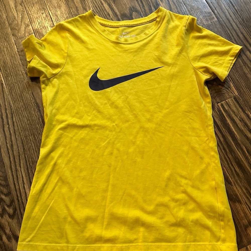 Nike Yellow T-Shirt with Black Logo